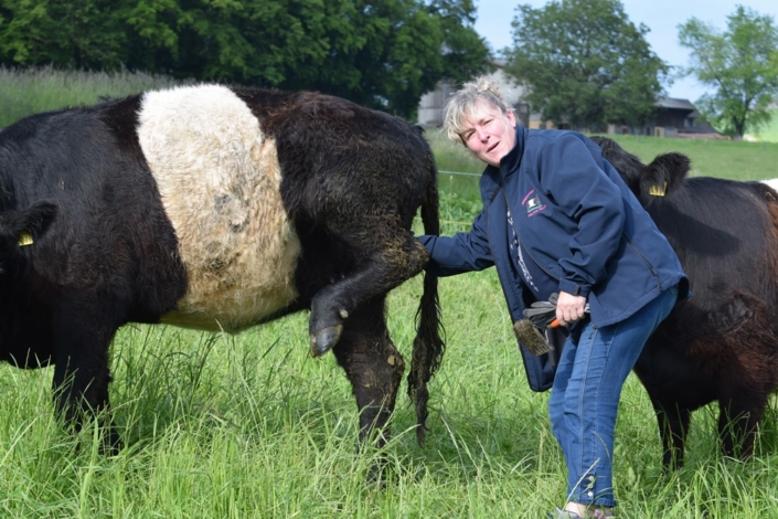 Helene und Heini Keller-Giavanon mit ihren Belties vom Husemerhof