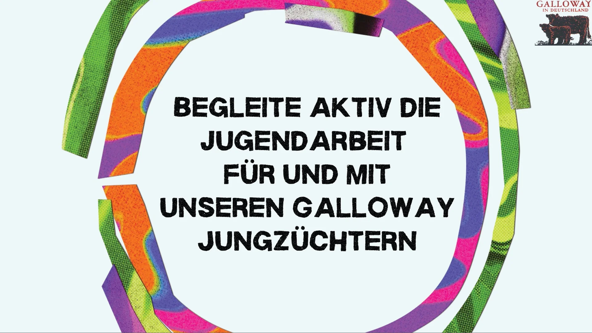 Begleite aktiv die Jugendarbeit für und mit unseren Galloway Jungzüchtern Begleite aktiv die Jugendarbeit für und mit unseren Galloway Jungzüchtern