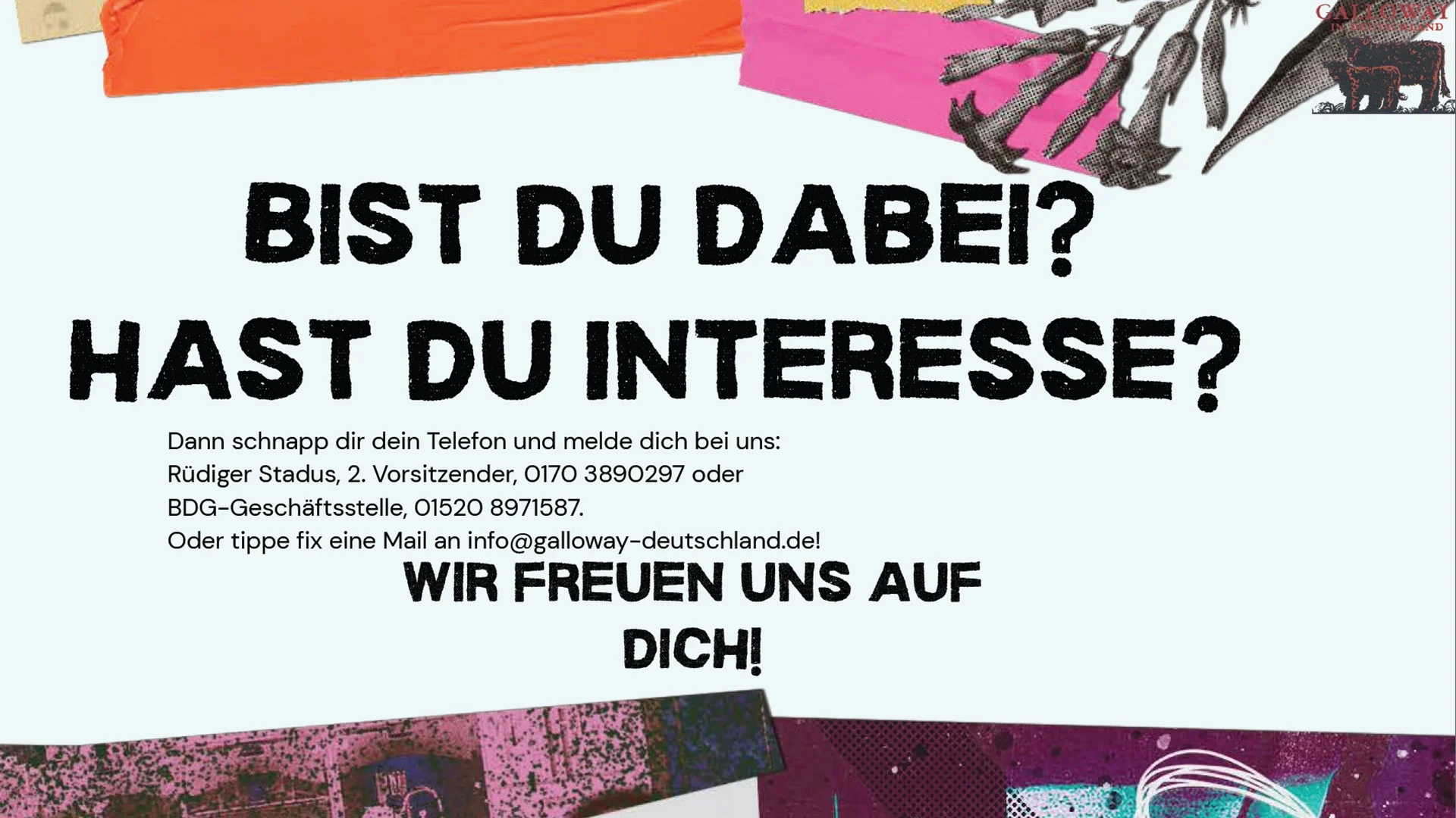 Bist Du dabei? Hast Du Interesse? Bist Du dabei? Hast Du Interesse?